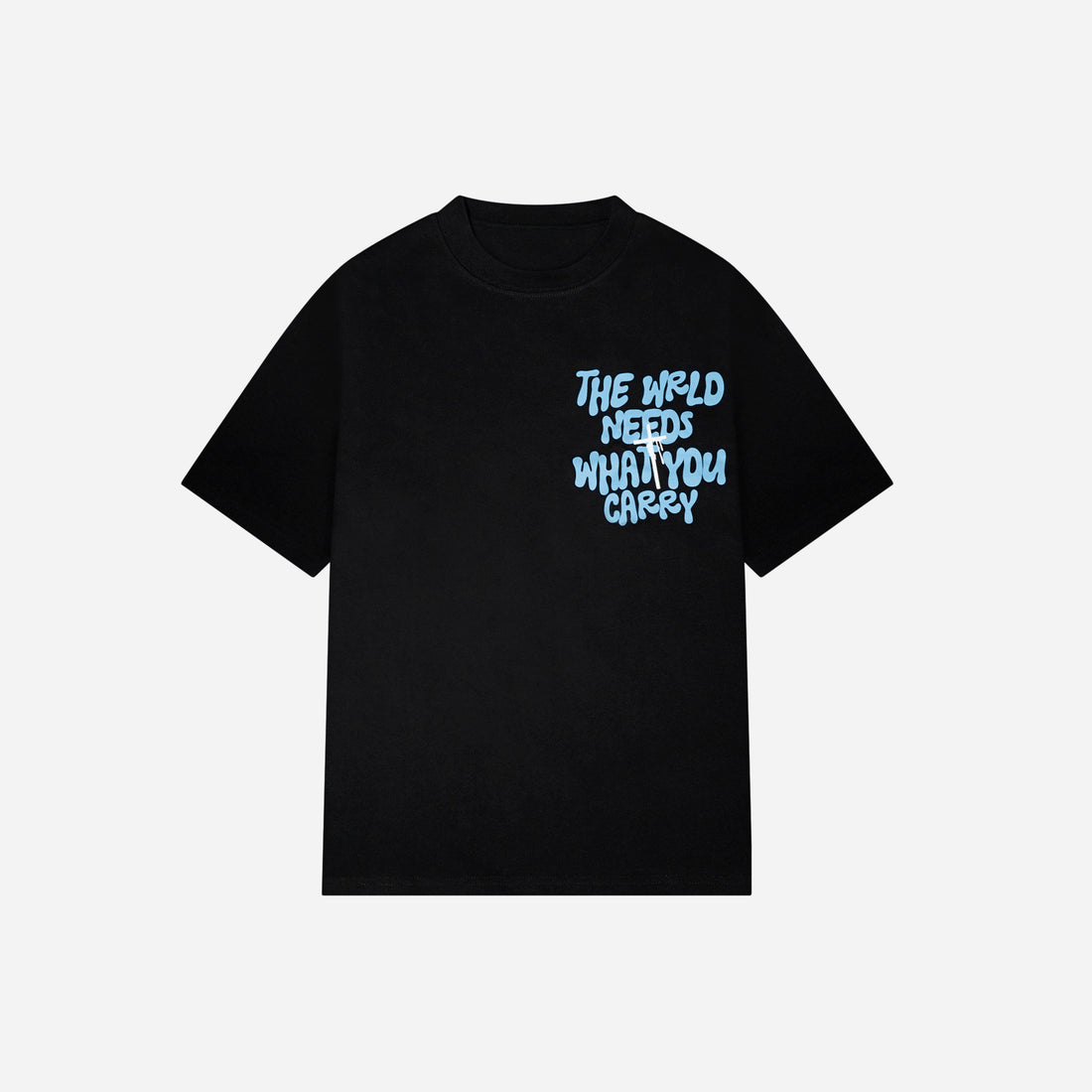 WRLD NEEDS WHAT YOU CARRY TEE (BLACK)