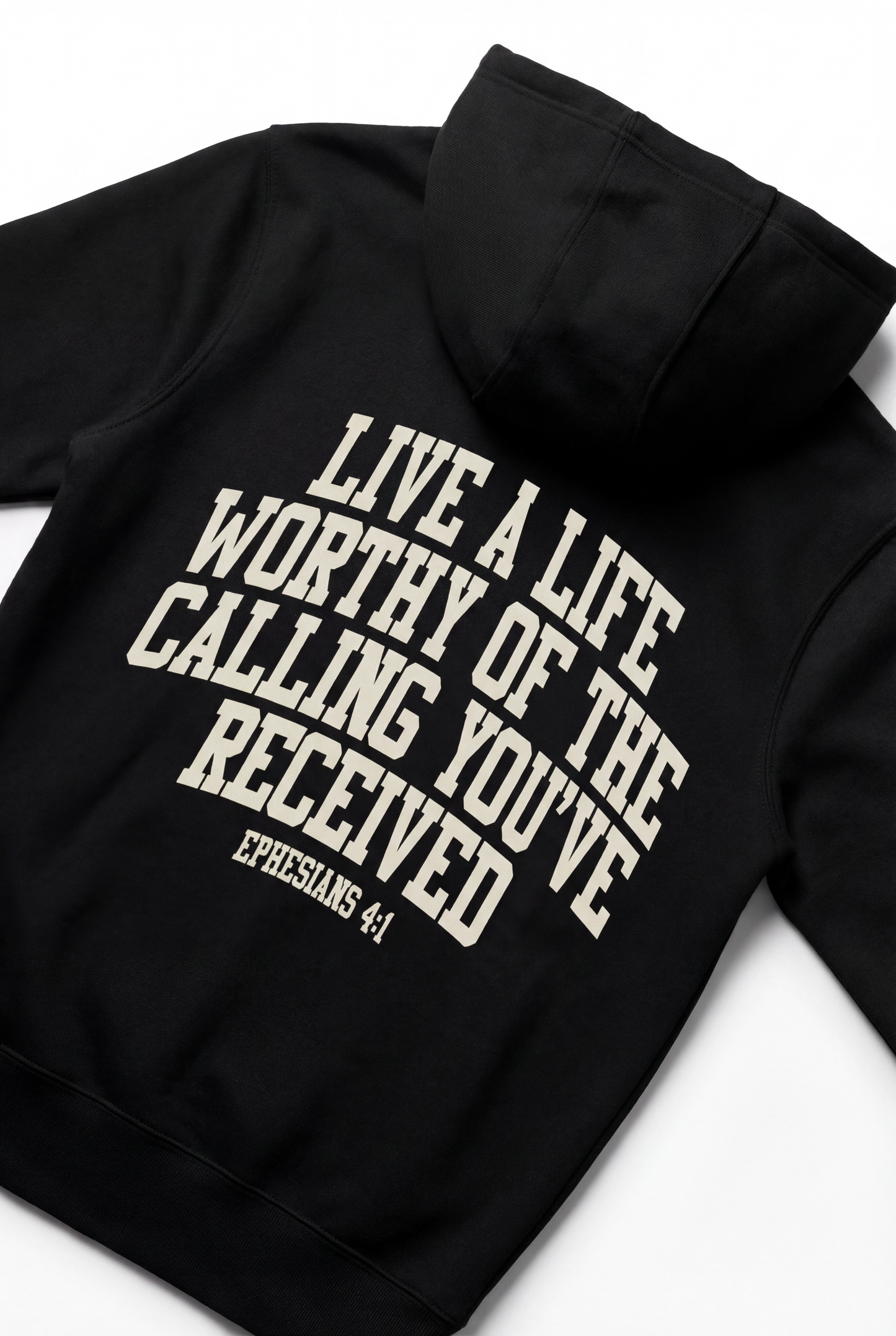 LIVE WORTHY OF THE CALLING HOODIE – CORE BLACK