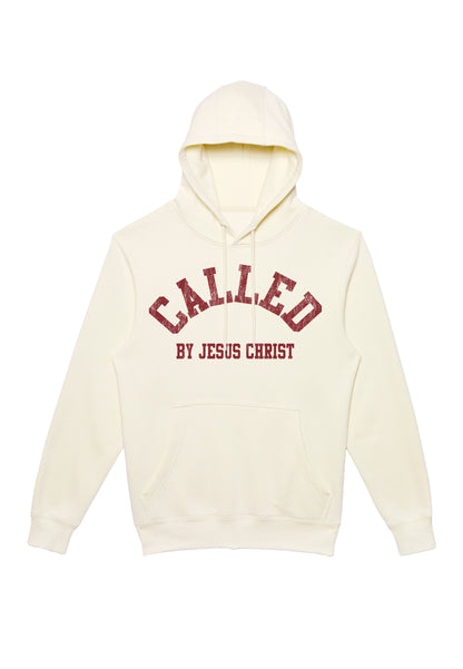 CALLED BY JESUS CHRIST HOODIE – BONE / WINE
